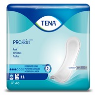 Tena ProSkin Moderate Long 41409 Bladder Control Pads, Moderate Absorbency, 12 in (CS)