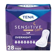 Tena Sensitive Care Extra Coverage 54282 Overnight Bladder Control Pad, 16 in (BG)