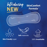 Tena Sensitive Care Extra Coverage 54282 Overnight Bladder Control Pad, 16 in (BG)