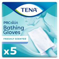 Tena ProSkin 54366 Bathing Gloves, Freshly Scented, Personal Wipes (CS)
