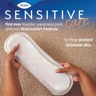 Tena Sensitive Care Extra Coverage 54375 Moderate Long Bladder Control Pads, 12 in (BG)