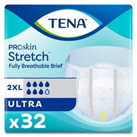 Tena 61390 2XL Stretch Briefs, Ultra Absorbency, 64/case