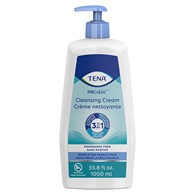 Tena ProSkin 64415 Body Wash Cleansing Cream, 3-in-1 Formula, Unscented, 1 L Pump Bottle