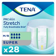Tena 67902 Super Stretch Medium/Regular Briefs, 56/Case