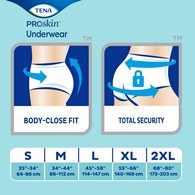 Tena ProSkin Plus 72508 Protective Absorbent Underwear, 2XL (CS)