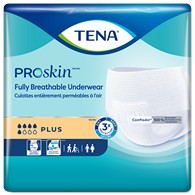 Tena ProSkin Plus 72633 Fully Breathable Absorbent Underwear, Large (CS)