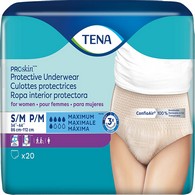 Tena ProSkin Protective 73020 Maximum Absorbent Underwear, Small/Medium (CS)