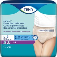 Tena ProSkin Protective 73030 Maximum Absorbent Underwear, Large (CS)