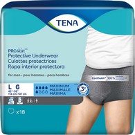 Tena ProSkin Protective 73530 Maximum Absorbent Underwear, Large (CS)