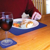 Tenura Non-Slip Table Mat, Blue, 10" x 7"