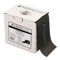 TheraBand Performance Health 81234780-TheraBand Exercise Resistance Band, Black, 6 in x 25 yd, X-Heavy Resistance (EA/1)