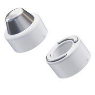 Handheld Face Massager Attachment for TheraFace PRO, White, Hot & Cold Rings - Therabody TF02269-01