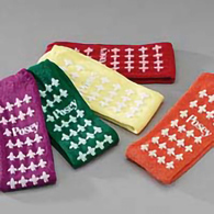 Tidi Products 6239LG Posey Slipper Socks - Green (1 Pair)