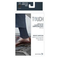 TOUCH 1012 Men's Knee-High Compression Socks, Intelligent Rib Pattern, 15-20 mmHg