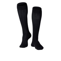 TOUCH 1012 Men's Knee-High Compression Socks, Intelligent Rib Pattern, 15-20 mmHg