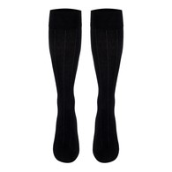 TOUCH 1012BL-XL Men's Knee-High Compression Socks - Intelligent Rib - 15-20 mmHg - Black - XL