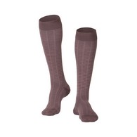 TOUCH 1013 Men's Knee-High Compression Socks, Fine Checkered Pattern, 15-20 mmHg