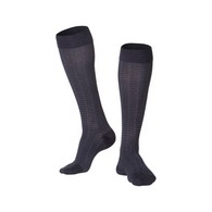 TOUCH 1013 Men's Knee-High Compression Socks, Fine Checkered Pattern, 15-20 mmHg