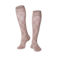 TOUCH 1014 Men's Knee-High Compression Socks, Modern Argyle Pattern, 15-20 mmHg