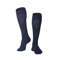 TOUCH 1014 Men's Knee-High Compression Socks, Modern Argyle Pattern, 15-20 mmHg