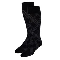 TOUCH 1024 Men's Knee High Compression Socks, Argyle Pattern, 20-30 mmHg