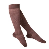 TOUCH 1061 Ladies' Knee-High Compression Socks, Herringbone Pattern, 15-20 mmHg