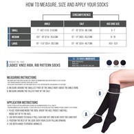 TOUCH 1062 Ladies' Knee-High Compression Socks, Intelligent Rib Pattern, 15-20 mmHg
