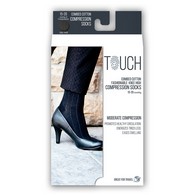 TOUCH 1062 Ladies' Knee-High Compression Socks, Intelligent Rib Pattern, 15-20 mmHg