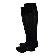 TOUCH 1062BL-S Ladies' Knee-High Compression Socks - Intelligent Rib - 15-20 mmHg - Black - SML