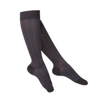 TOUCH 1063 Ladies' Knee-High Compression Socks, Fine Checkered Pattern, 15-20 mmHg