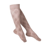 TOUCH 1064 Ladies' Knee-High Compression Socks, Argyle Pattern, 15-20 mmHg