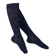 TOUCH 1064 Ladies' Knee-High Compression Socks, Argyle Pattern, 15-20 mmHg