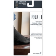 TOUCH 1071 Ladies' Knee-High Compression Socks, Herringbone Pattern, 20-30 mmHg