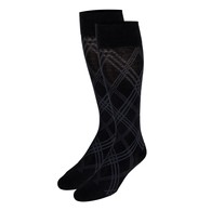 TOUCH 1074 Ladies' Knee-High Compression Socks, Argyle Pattern, 20-30 mmHg