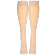 Truform 0263BG-L Sheer Knee-High Stockings - 20-30 mmHg - Beige - Large