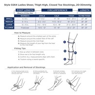 Truform 0264 Sheer Thigh-High Compression Stockings - 20-30 mmHg