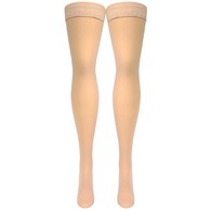 Truform 0264BG-S Sheer Thigh-High Stockings - 20-30 mmHg - Beige - Small