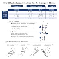 Truform 0361 Knee-High Compression Stockings - Open Toe - 20-30 mmHg