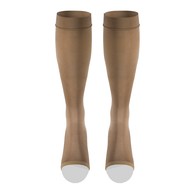 Truform 0361BG-S Knee-High Stockings - Open Toe - 20-30 mmHg - Beige - Small