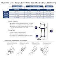 Truform 0363 Knee-High Compression Stockings - Closed Toe - 20-30 mmHg