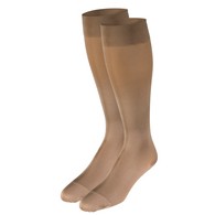 Truform 0363BG-L Knee-High Stockings - Closed Toe - 20-30 mmHg - Beige - Large
