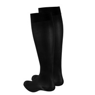 Truform 0363BL-M Knee-High Stockings - Closed Toe - 20-30 mmHg - Black - Medium