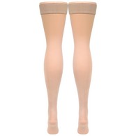 Truform 0364BG-XL Opaque Thigh-High Stockings - Closed Toe - 20-30 mmHg - Beige - Extra Large