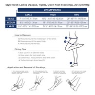Truform 0366 Ladies' Tights - Footless Compression Shapewear - 20-30 mmHg