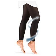 Truform 0366BL-L Ladies' Tights - Footless Compression Shapewear - 20-30 mmHg - Black - Large
