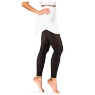Truform 0366BL-M Ladies' Tights - Footless Compression Shapewear - 20-30 mmHg - Black - Medium