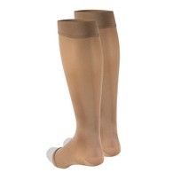 Truform 0371BG-L Knee-High Stockings - Open Toe - 15-20 mmHg - Beige - Large