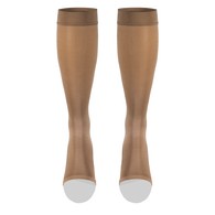 Truform 0371BG-S Knee-High Stockings - Open Toe - 15-20 mmHg - Beige - Small