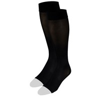 Truform 0371BL-S Knee-High Stockings - Open Toe - 15-20 mmHg - Black - Small