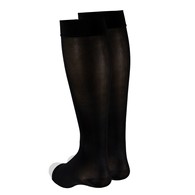 Truform 0371BL-XL Knee-High Stockings - Open Toe - 15-20 mmHg - Black - Extra Large
